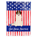 Patriotic USA Moscow Watchdog House Flag 28x40 Porch Sleeve Pole Decorative Outside Yard Banner Artwork Wall Hanging, Polyester