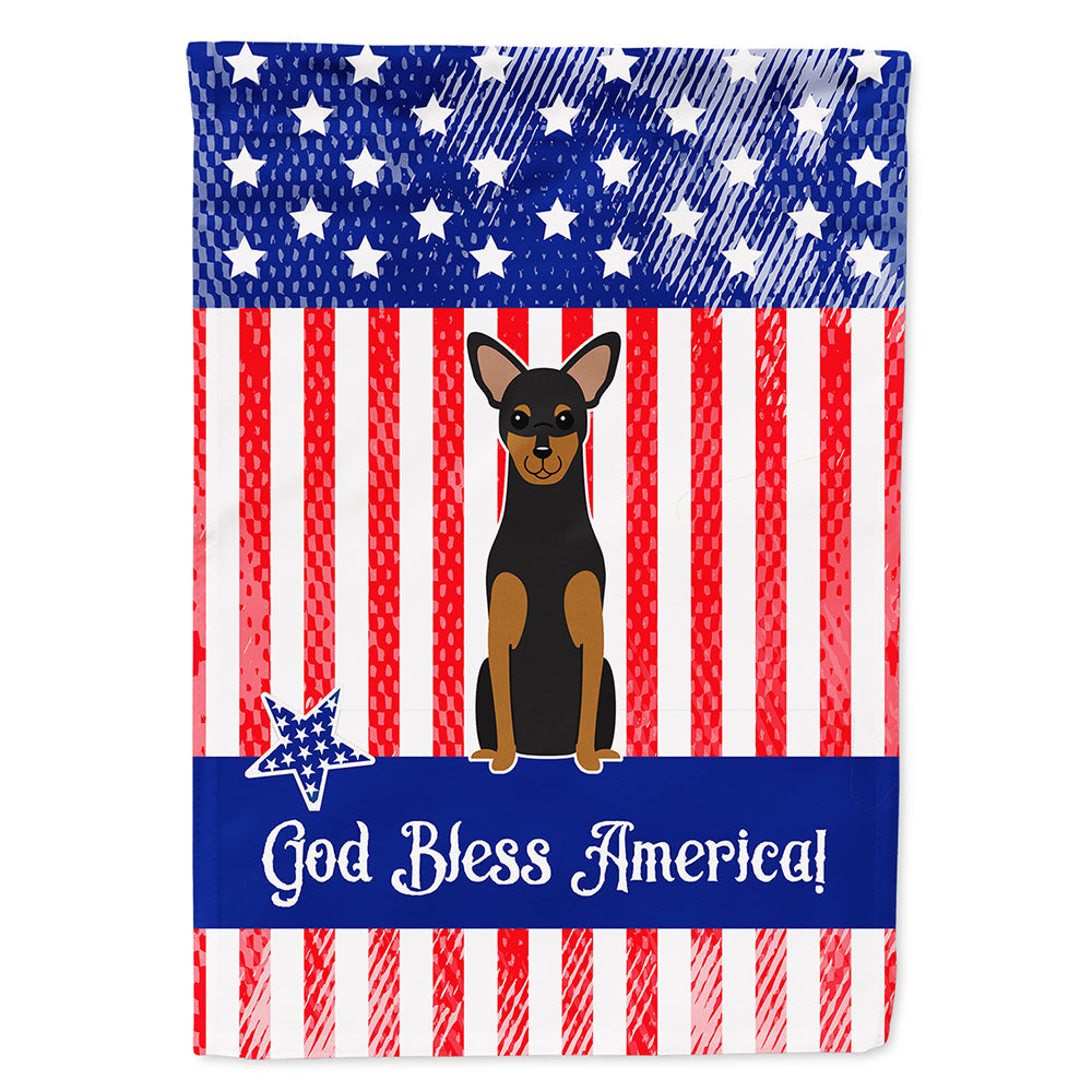 Patriotic USA Manchester Terrier House Flag 28x40 Porch Sleeve Pole Decorative Outside Yard Banner Artwork Wall Hanging, Polyester