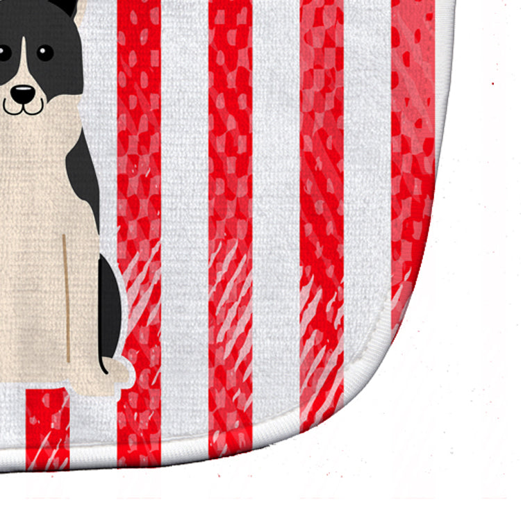 Patriotic USA Russo-European Laika Spitz Baby Bib Easy-Clean Baby Bib Baby Feeding Accessory Baby Mealtime Essential, 10 x 13, Multicolor