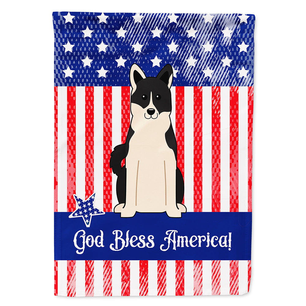Patriotic USA Russo-European Laika Spitz House Flag 28x40 Porch Sleeve Pole Decorative Outside Yard Banner Artwork Wall Hanging, Polyester