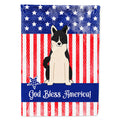 Patriotic USA Russo-European Laika Spitz House Flag 28x40 Porch Sleeve Pole Decorative Outside Yard Banner Artwork Wall Hanging, Polyester