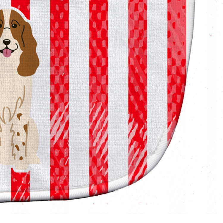 Patriotic USA Russian Spaniel Baby Bib Easy-Clean Baby Bib Baby Feeding Accessory Baby Mealtime Essential, 10 x 13, Multicolor
