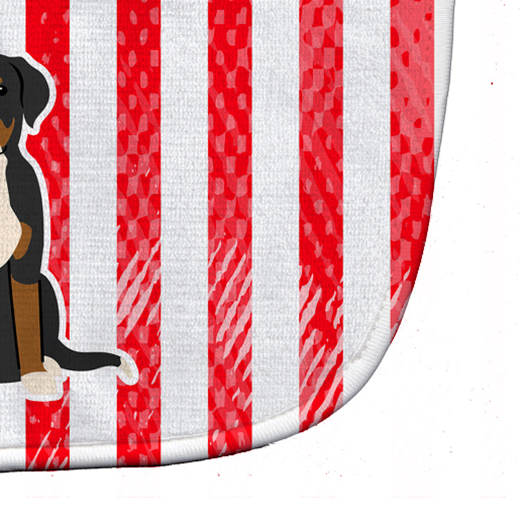 Patriotic USA Greater Swiss Mountain Dog Baby Bib Easy-Clean Baby Bib Baby Feeding Accessory Baby Mealtime Essential, 10 x 13, Multicolor