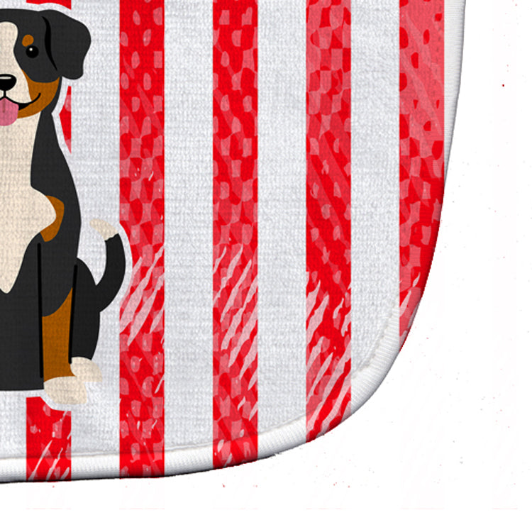 Patriotic USA Entlebucher Baby Bib Easy-Clean Baby Bib Baby Feeding Accessory Baby Mealtime Essential, 10 x 13, Multicolor