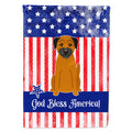 Patriotic USA Border Terrier House Flag 28x40 Porch Sleeve Pole Decorative Outside Yard Banner Artwork Wall Hanging, Polyester