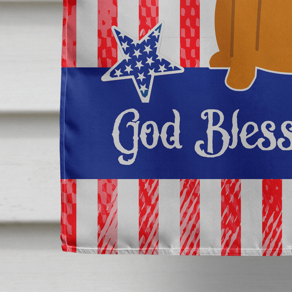 Patriotic USA Border Terrier House Flag 28x40 Porch Sleeve Pole Decorative Outside Yard Banner Artwork Wall Hanging, Polyester