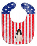 Patriotic USA Swiss Hound Baby Bib Easy-Clean Baby Bib Baby Feeding Accessory Baby Mealtime Essential, 10 x 13, Multicolor