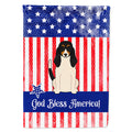 Patriotic USA Swiss Hound House Flag 28x40 Porch Sleeve Pole Decorative Outside Yard Banner Artwork Wall Hanging, Polyester