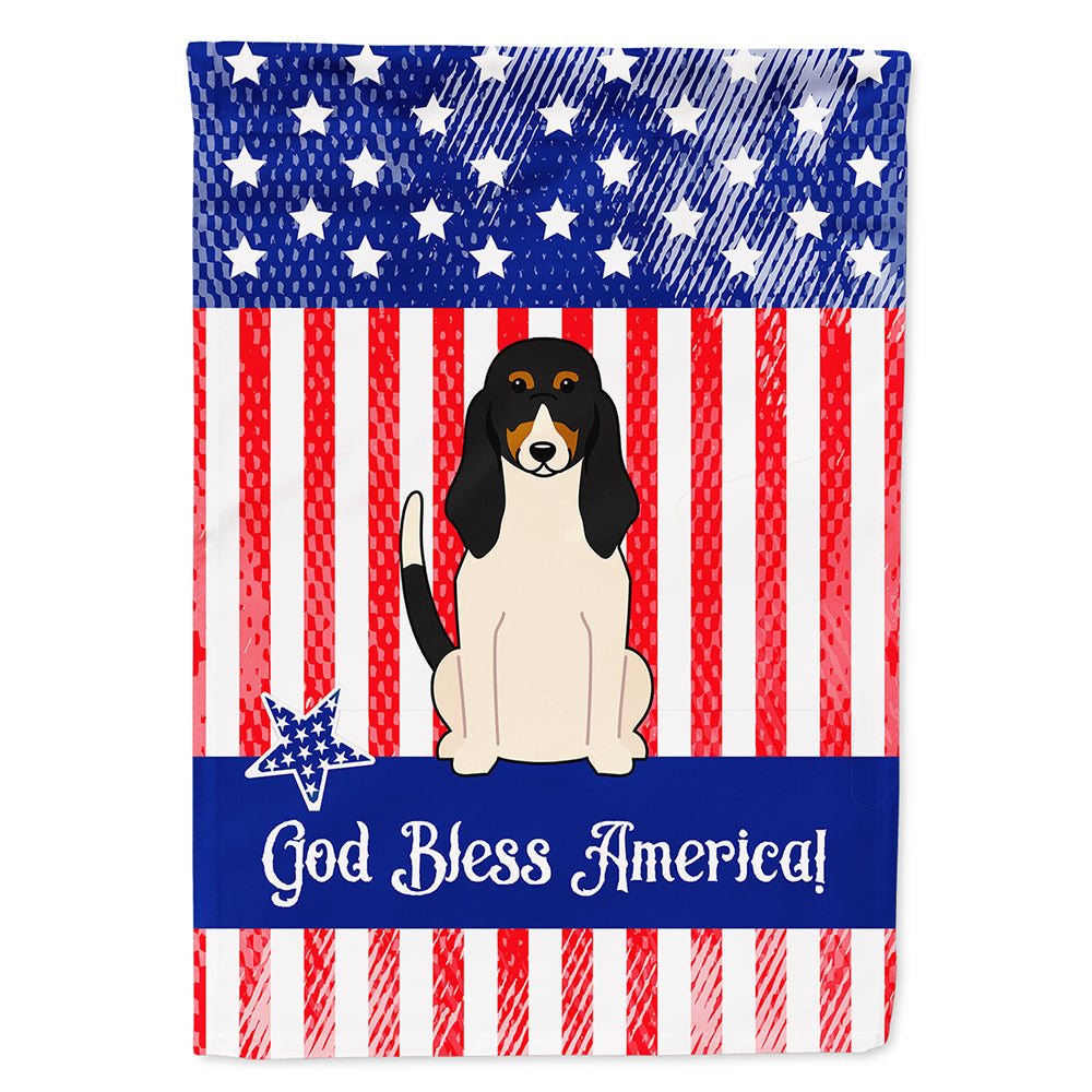 Patriotic USA Swiss Hound House Flag 28x40 Porch Sleeve Pole Decorative Outside Yard Banner Artwork Wall Hanging, Polyester