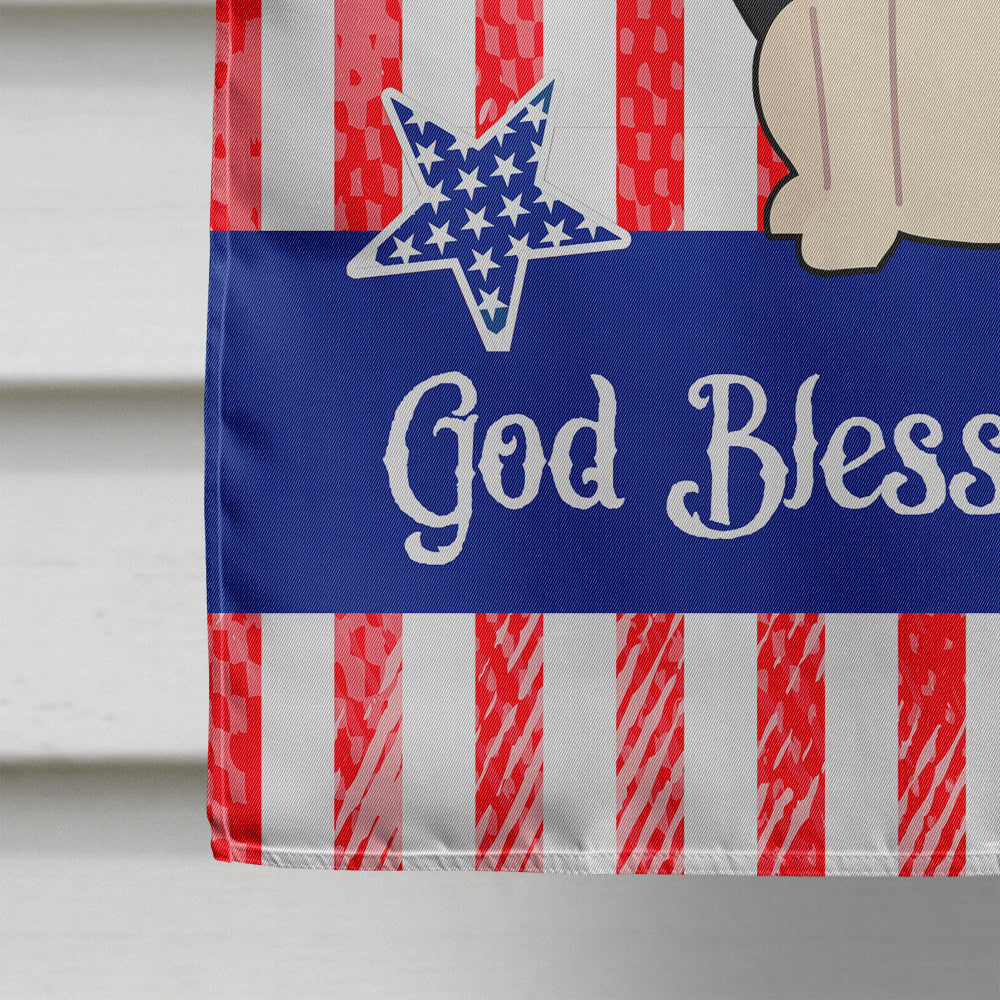 Patriotic USA Swiss Hound House Flag 28x40 Porch Sleeve Pole Decorative Outside Yard Banner Artwork Wall Hanging, Polyester