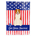 Patriotic USA Central Asian Shepherd Dog House Flag 28x40 Porch Sleeve Pole Decorative Outside Yard Banner Artwork Wall Hanging, Polyester