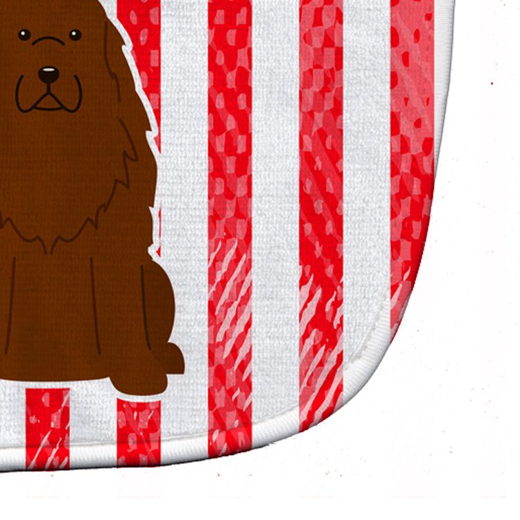 Patriotic USA Caucasian Shepherd Dog Baby Bib Easy-Clean Baby Bib Baby Feeding Accessory Baby Mealtime Essential, 10 x 13, Multicolor