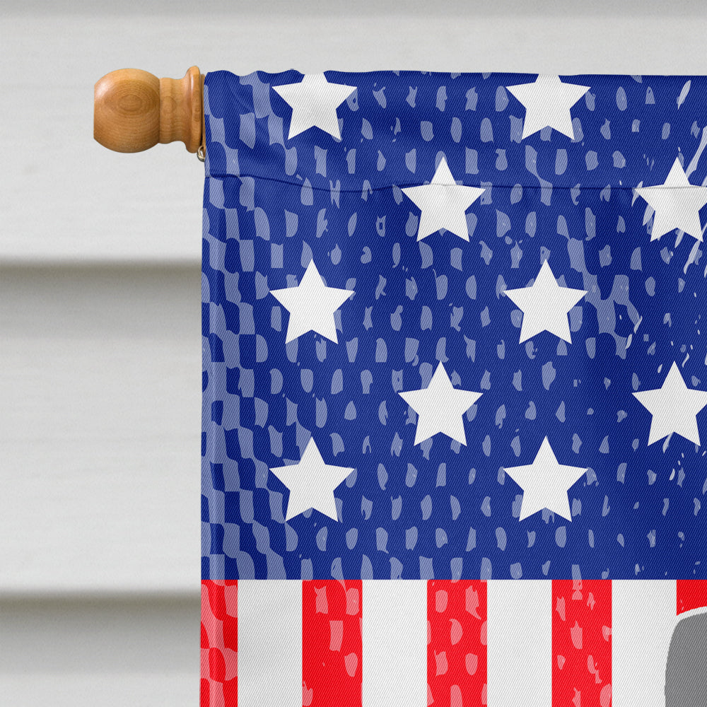 Patriotic USA Glen of Imal Grey House Flag 28x40 Porch Sleeve Pole Decorative Outside Yard Banner Artwork Wall Hanging, Polyester