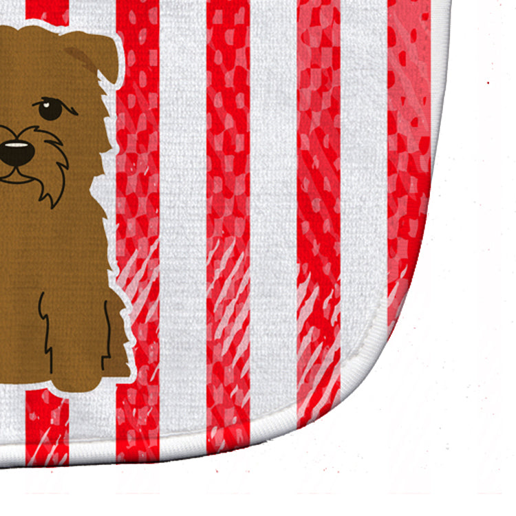 Patriotic USA Glen of Imal Tan Baby Bib Easy-Clean Baby Bib Baby Feeding Accessory Baby Mealtime Essential, 10 x 13, Multicolor