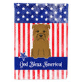 Patriotic USA Glen of Imal Tan House Flag 28x40 Porch Sleeve Pole Decorative Outside Yard Banner Artwork Wall Hanging, Polyester