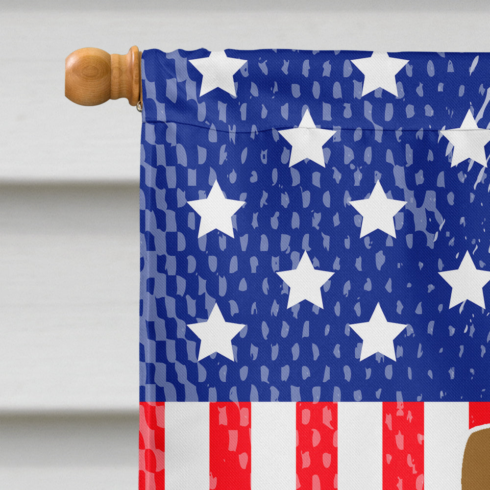 Patriotic USA Glen of Imal Tan House Flag 28x40 Porch Sleeve Pole Decorative Outside Yard Banner Artwork Wall Hanging, Polyester