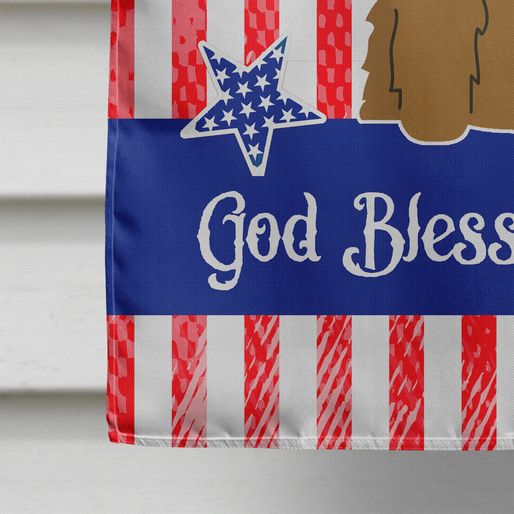 Patriotic USA Glen of Imal Tan House Flag 28x40 Porch Sleeve Pole Decorative Outside Yard Banner Artwork Wall Hanging, Polyester