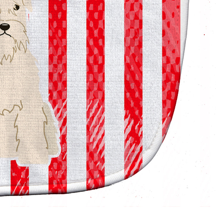 Patriotic USA Soft Coated Wheaten Terrier Baby Bib Easy-Clean Baby Bib Baby Feeding Accessory Baby Mealtime Essential, 10 x 13, Multicolor