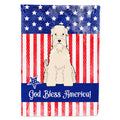 Patriotic USA Soft Coated Wheaten Terrier House Flag 28x40 Porch Sleeve Pole Decorative Outside Yard Banner Artwork Wall Hanging, Polyester