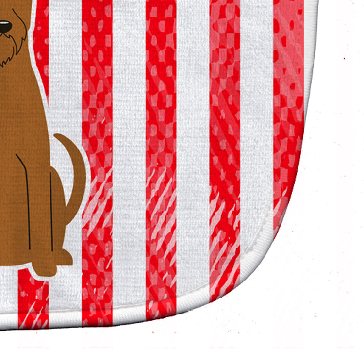 Patriotic USA Irish Terrier Baby Bib Easy-Clean Baby Bib Baby Feeding Accessory Baby Mealtime Essential, 10 x 13, Multicolor