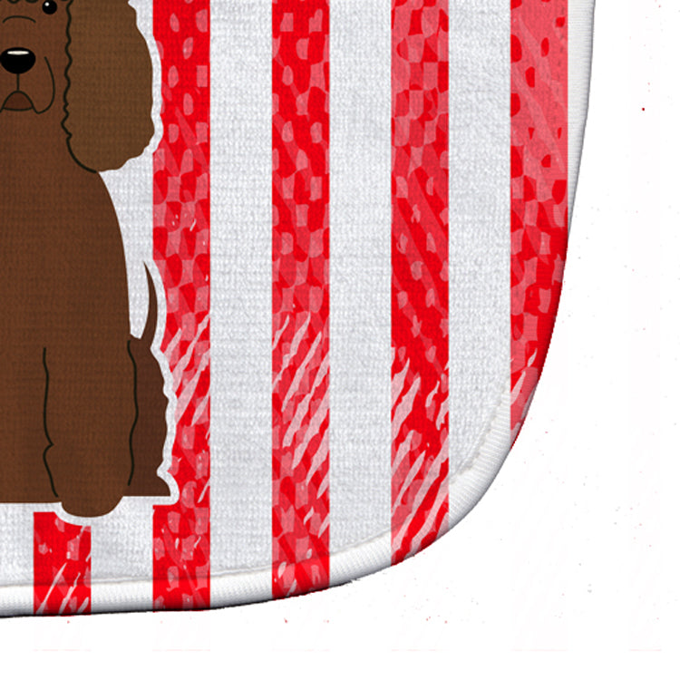 Patriotic USA Irish Water Spaniel Baby Bib Easy-Clean Baby Bib Baby Feeding Accessory Baby Mealtime Essential, 10 x 13, Multicolor