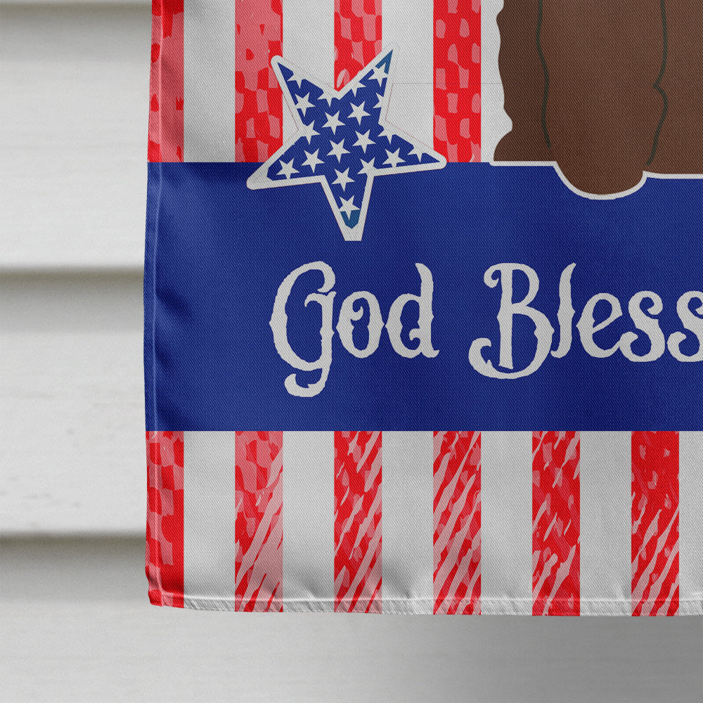 Patriotic USA Irish Water Spaniel House Flag 28x40 Porch Sleeve Pole Decorative Outside Yard Banner Artwork Wall Hanging, Polyester