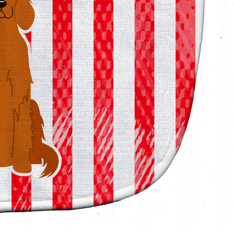 Patriotic USA Irish Setter Baby Bib Easy-Clean Baby Bib Baby Feeding Accessory Baby Mealtime Essential, 10 x 13, Multicolor