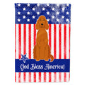 Patriotic USA Irish Setter House Flag 28x40 Porch Sleeve Pole Decorative Outside Yard Banner Artwork Wall Hanging, Polyester