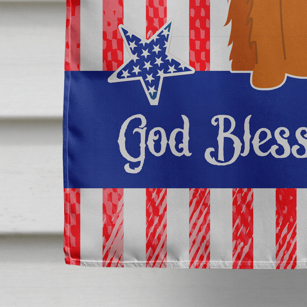 Patriotic USA Irish Setter House Flag 28x40 Porch Sleeve Pole Decorative Outside Yard Banner Artwork Wall Hanging, Polyester