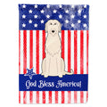Patriotic USA Irish Wolfhound House Flag 28x40 Porch Sleeve Pole Decorative Outside Yard Banner Artwork Wall Hanging, Polyester