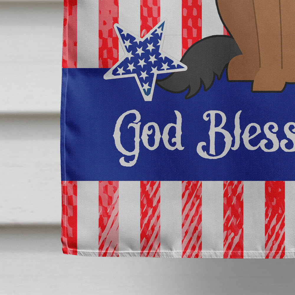 Patriotic USA German Shepherd House Flag 28x40 Porch Sleeve Pole Decorative Outside Yard Banner Artwork Wall Hanging, Polyester