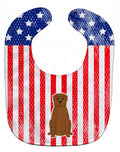 Patriotic USA Dogue de Bourdeaux Baby Bib Easy-Clean Baby Bib Baby Feeding Accessory Baby Mealtime Essential, 10 x 13, Multicolor