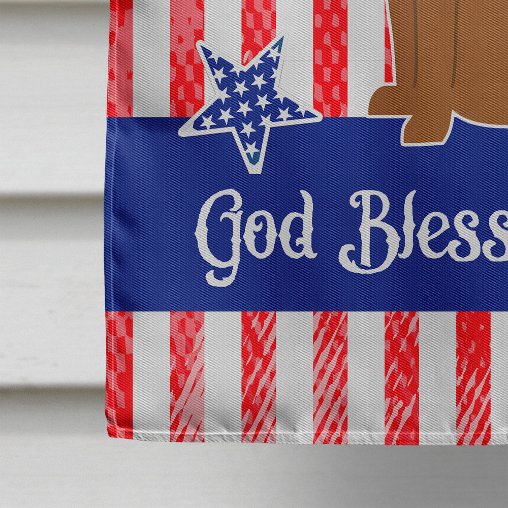 Patriotic USA Dogue de Bourdeaux House Flag 28x40 Porch Sleeve Pole Decorative Outside Yard Banner Artwork Wall Hanging, Polyester