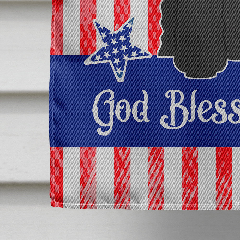 Patriotic USA Bouvier des Flandres House Flag 28x40 Porch Sleeve Pole Decorative Outside Yard Banner Artwork Wall Hanging, Polyester
