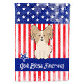Patriotic USA Papillon Sable White House Flag 28x40 Porch Sleeve Pole Decorative Outside Yard Banner Artwork Wall Hanging, Polyester