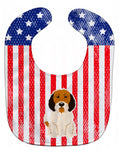 Patriotic USA Petit Basset Griffon Veenden Baby Bib Easy-Clean Baby Bib Baby Feeding Accessory Baby Mealtime Essential, 10 x 13, Multicolor