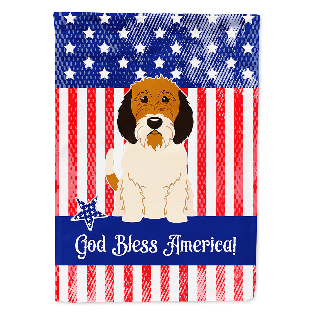 Patriotic USA Petit Basset Griffon Veenden House Flag 28x40 Porch Sleeve Pole Decorative Outside Yard Banner Artwork Wall Hanging, Polyester