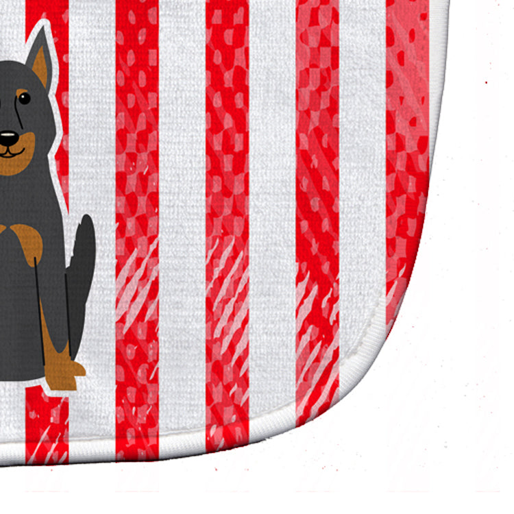 Patriotic USA Beauce Shepherd Dog Baby Bib Easy-Clean Baby Bib Baby Feeding Accessory Baby Mealtime Essential, 10 x 13, Multicolor