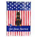 Patriotic USA Beauce Shepherd Dog House Flag 28x40 Porch Sleeve Pole Decorative Outside Yard Banner Artwork Wall Hanging, Polyester