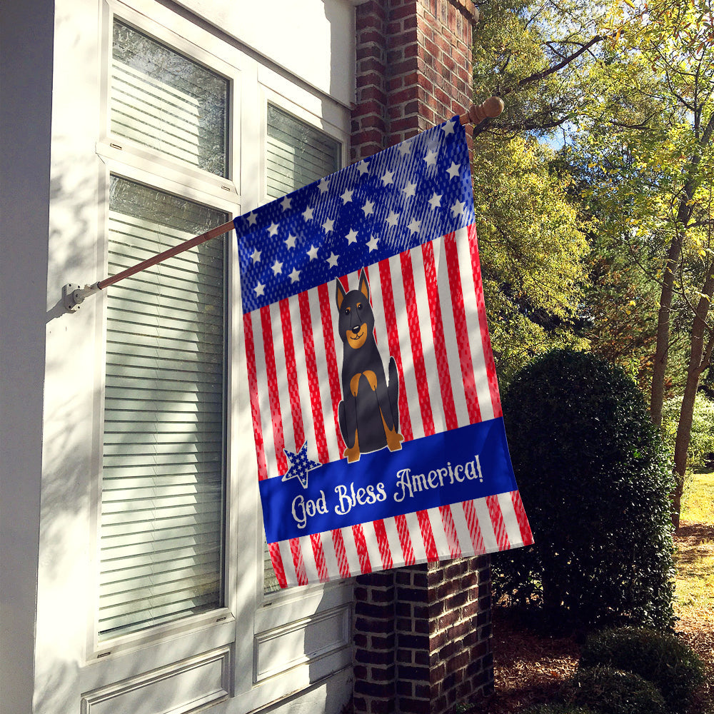 Patriotic USA Beauce Shepherd Dog House Flag 28x40 Porch Sleeve Pole Decorative Outside Yard Banner Artwork Wall Hanging, Polyester