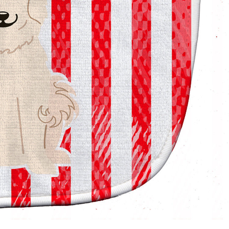 Patriotic USA Great Pyrenese Baby Bib Easy-Clean Baby Bib Baby Feeding Accessory Baby Mealtime Essential, 10 x 13, Multicolor