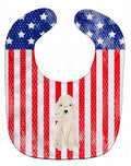 Patriotic USA Bedlington Terrier Sandy Baby Bib Easy-Clean Baby Bib Baby Feeding Accessory Baby Mealtime Essential, 10 x 13, Multicolor
