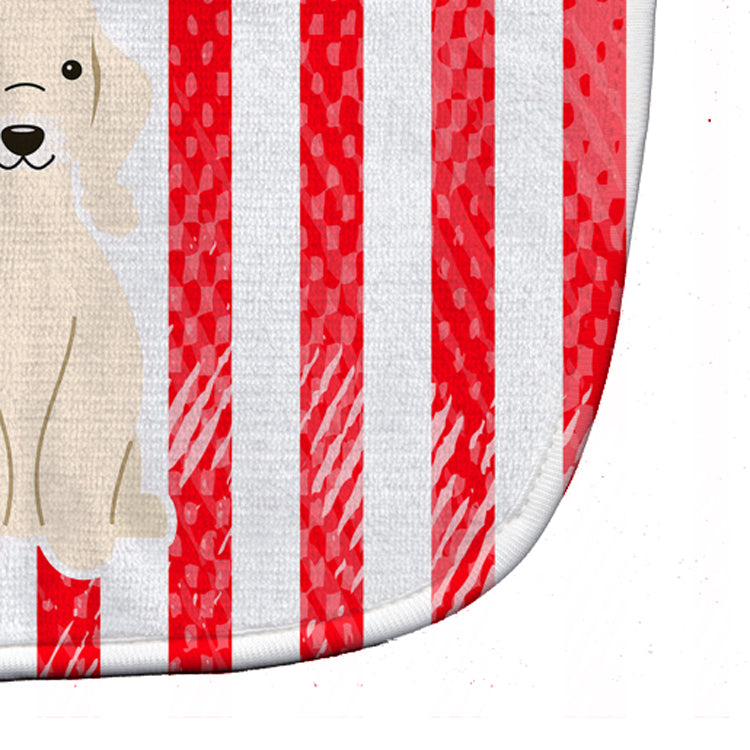 Patriotic USA Bedlington Terrier Sandy Baby Bib Easy-Clean Baby Bib Baby Feeding Accessory Baby Mealtime Essential, 10 x 13, Multicolor