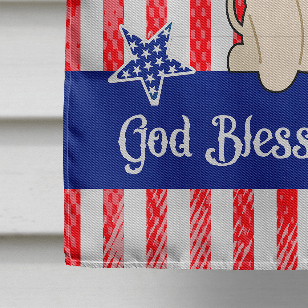 Patriotic USA Bedlington Terrier Sandy House Flag 28x40 Porch Sleeve Pole Decorative Outside Yard Banner Artwork Wall Hanging, Polyester