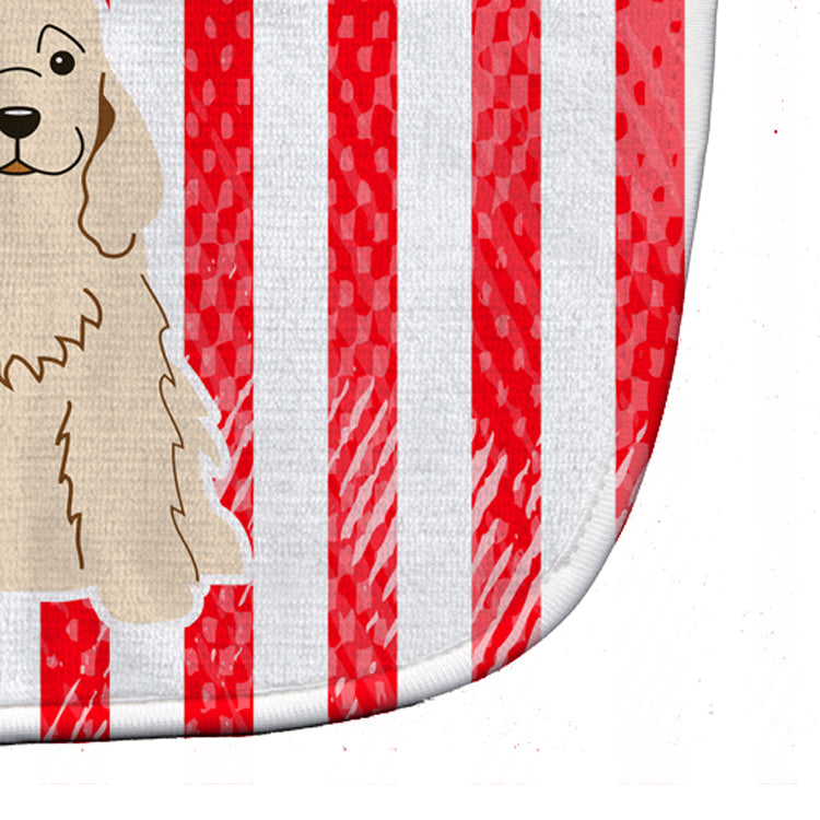 Patriotic USA Cocker Spaniel Buff Baby Bib Easy-Clean Baby Bib Baby Feeding Accessory Baby Mealtime Essential, 10 x 13, Multicolor