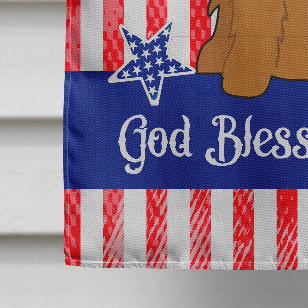 Patriotic USA Cocker Spaniel Red House Flag 28x40 Porch Sleeve Pole Decorative Outside Yard Banner Artwork Wall Hanging, Polyester