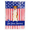 Patriotic USA Whippet House Flag 28x40 Porch Sleeve Pole Decorative Outside Yard Banner Artwork Wall Hanging, Polyester