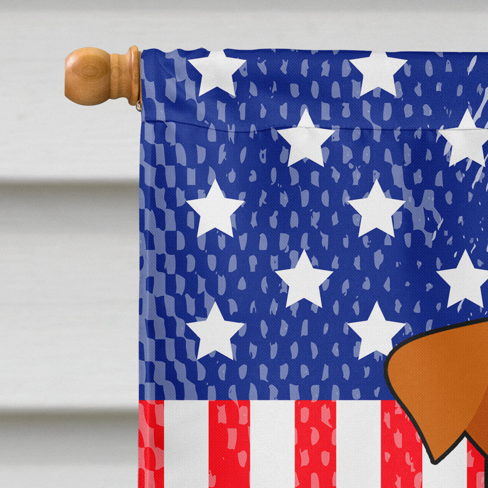 Patriotic USA Jack Russell Terrier House Flag 28x40 Porch Sleeve Pole Decorative Outside Yard Banner Artwork Wall Hanging, Polyester
