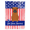 Patriotic USA Chinese Chongqing Dog House Flag 28x40 Porch Sleeve Pole Decorative Outside Yard Banner Artwork Wall Hanging, Polyester