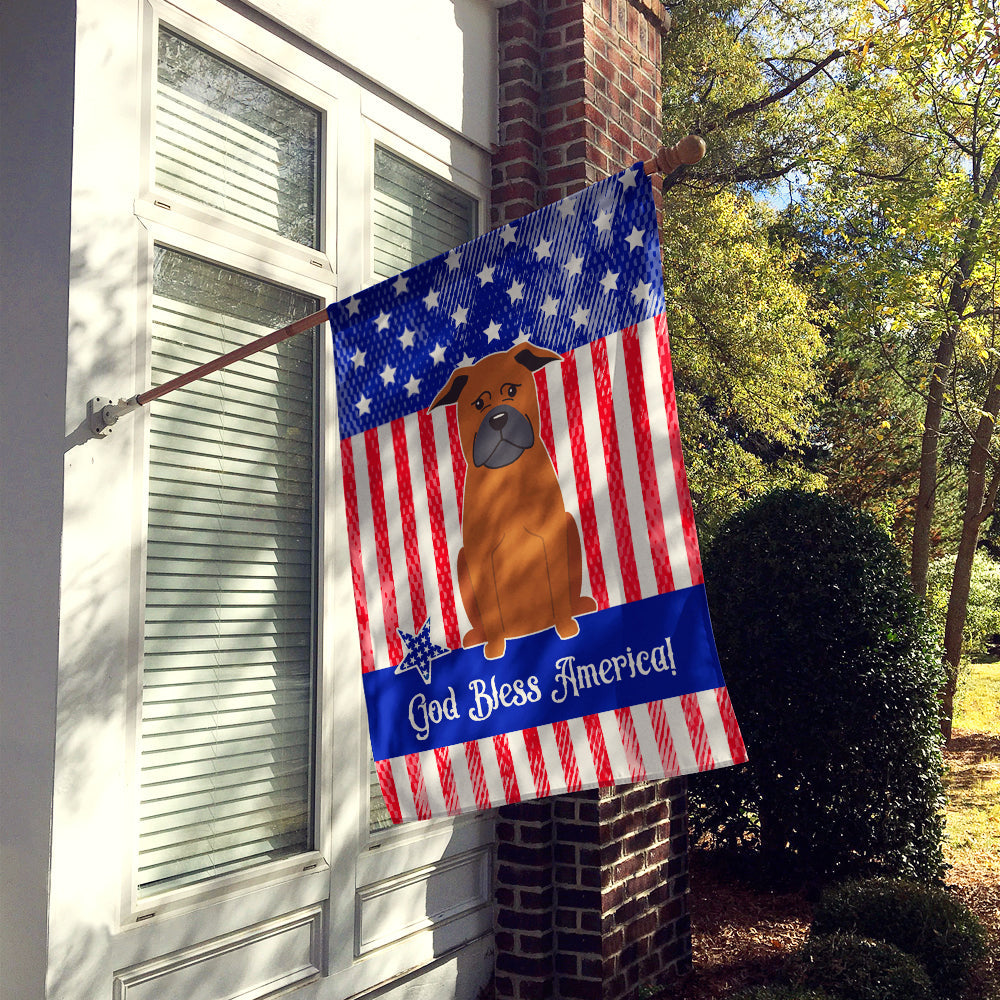 Patriotic USA Chinese Chongqing Dog House Flag 28x40 Porch Sleeve Pole Decorative Outside Yard Banner Artwork Wall Hanging, Polyester